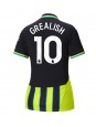 Manchester City Jack Grealish #10 Venkovní Dres pro Dámské 2024-25 Krátký Rukáv